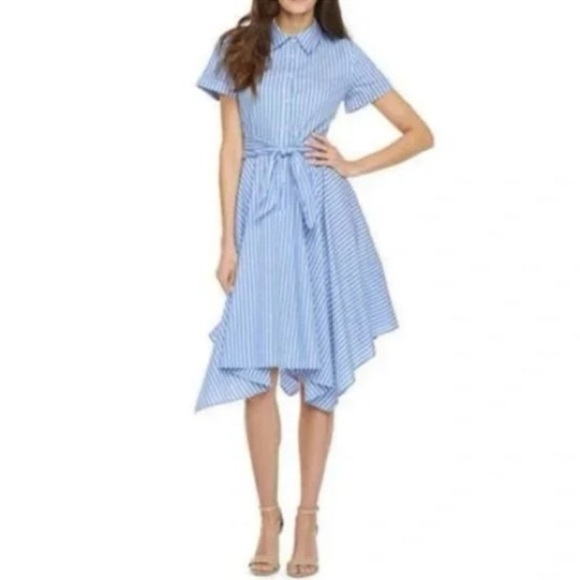 Ivy + Blu Striped Dress. Pre-Owned. - Picture 3 of 9